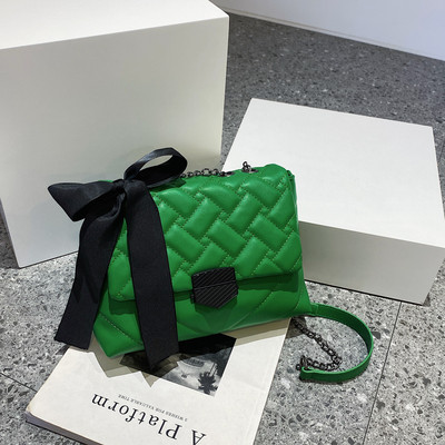 Új modell női bőr táska fém csattal