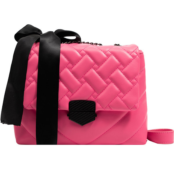 Új modell női bőr táska fém csattal