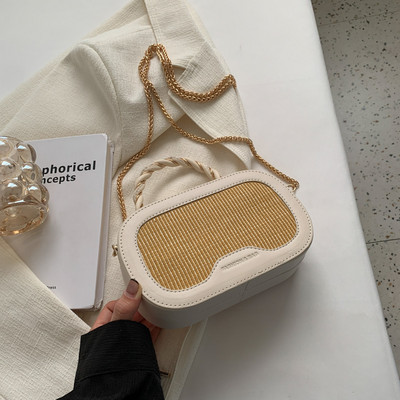 Naiste nahast kohvri tüüpi kott metallist lukuga