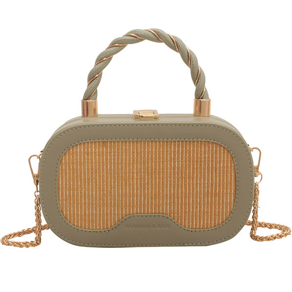 Naiste nahast kohvri tüüpi kott metallist lukuga