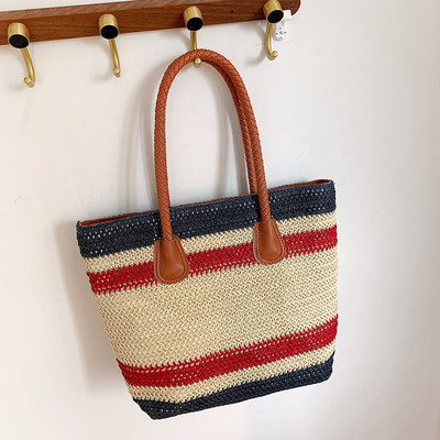 Τσάντα τύπου casual ψάθινη τσάντα για γυναίκες