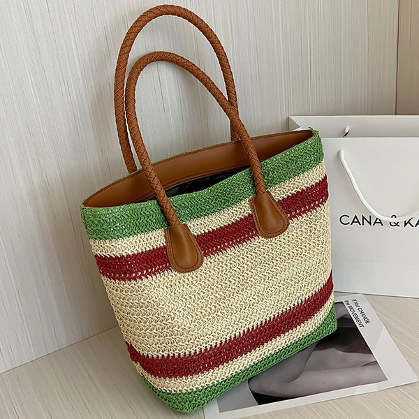 Τσάντα τύπου casual ψάθινη τσάντα για γυναίκες