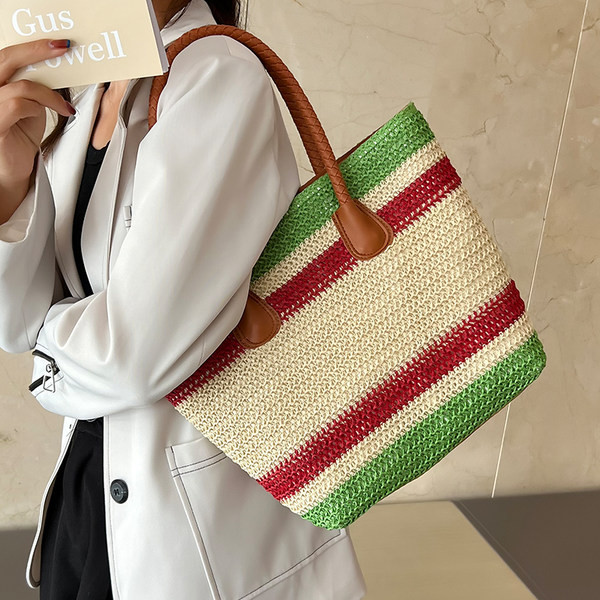 Τσάντα τύπου casual ψάθινη τσάντα για γυναίκες