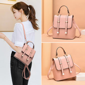 Vabaaja naiste nahast seljakott õlarihmadega