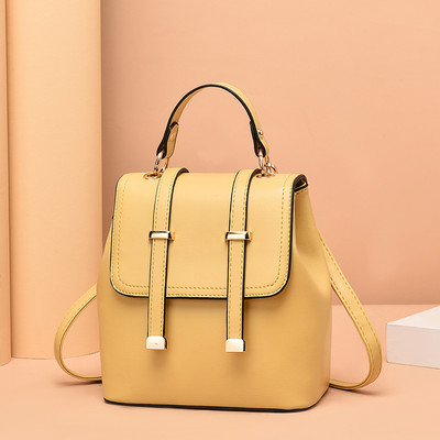 Vabaaja naiste nahast seljakott õlarihmadega