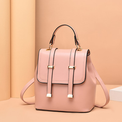 Vabaaja naiste nahast seljakott õlarihmadega