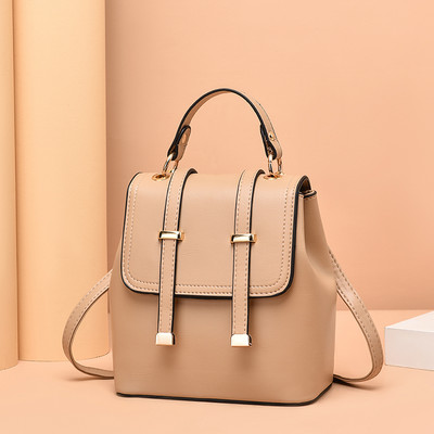 Vabaaja naiste nahast seljakott õlarihmadega