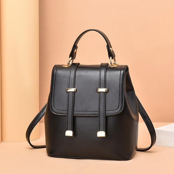 Vabaaja naiste nahast seljakott õlarihmadega