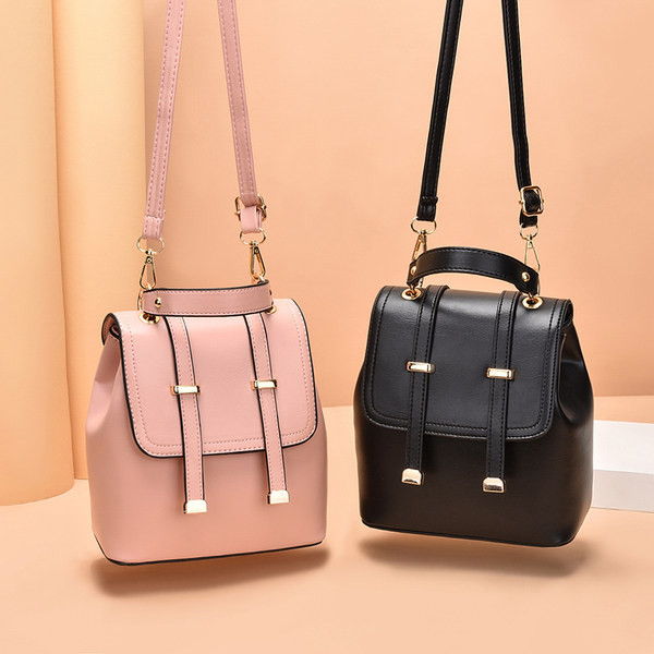 Vabaaja naiste nahast seljakott õlarihmadega