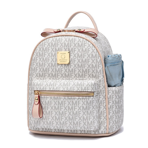 Γυναικείο καθημερινό σακίδιο πλάτης δύο μοντέλων με φερμουάρ και μπροστινή τσέπη