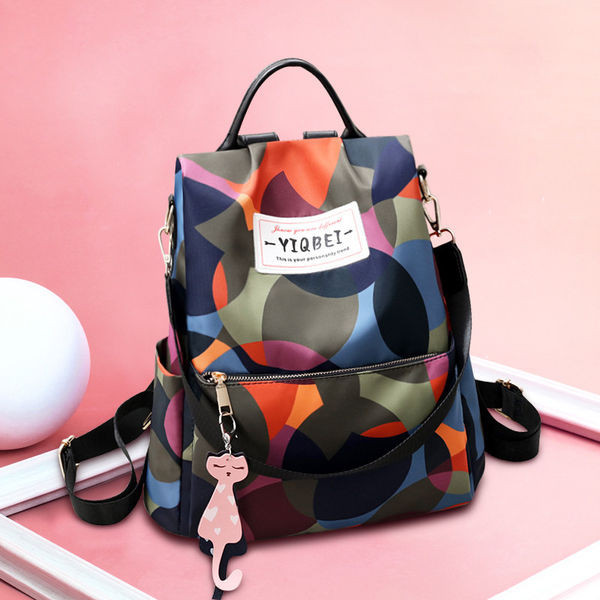 Γυναικείο αδιάβροχο σακίδιο πλάτης με μπρελόκ