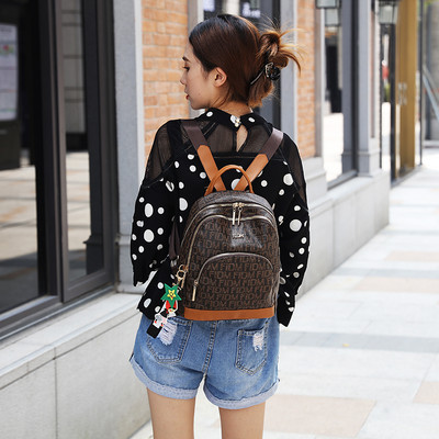 Καθημερινό γυναικείο σακίδιο πλάτης με κλειδοθήκη - πολλές θήκες