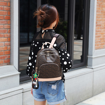 Καθημερινό γυναικείο σακίδιο πλάτης με κλειδοθήκη - πολλές θήκες