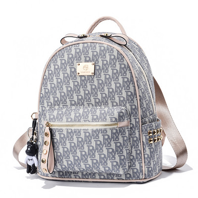 Naiste igapäevane seljakott luku ja võtmehoidjaga