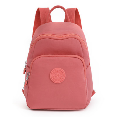 Tekstilinė moteriška kuprinė su keliais skyreliais