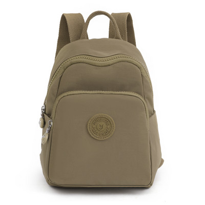 Tekstilinė moteriška kuprinė su keliais skyreliais