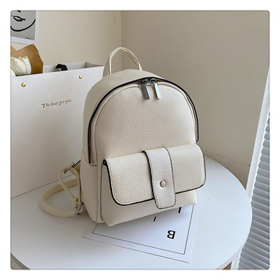 Naiste kaasaegne ökonahast seljakott esitaskuga