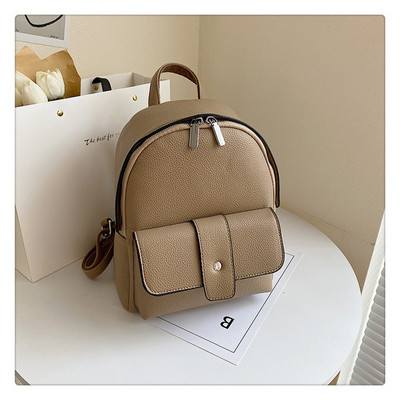 Naiste kaasaegne ökonahast seljakott esitaskuga