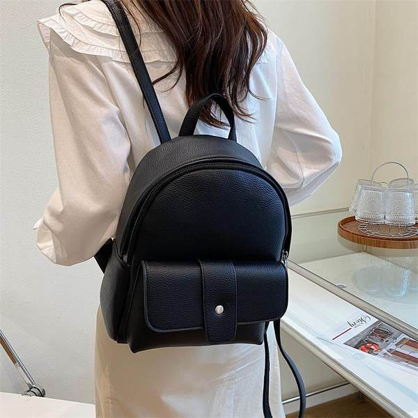 Naiste kaasaegne ökonahast seljakott esitaskuga