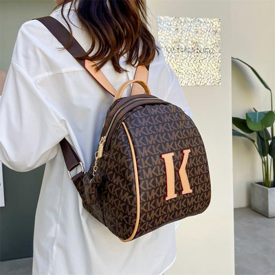 Μικρό μοντέρνο γυναικείο σακίδιο πλάτης από οικολογικό δέρμα με φερμουάρ