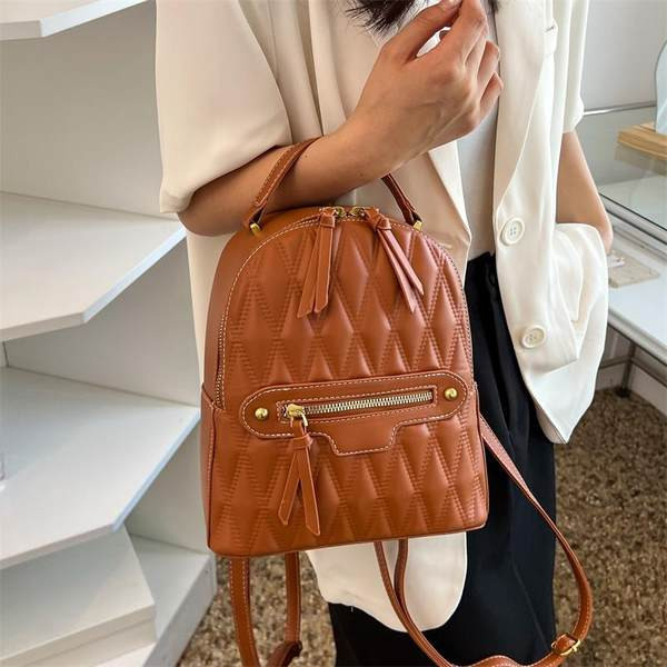 Casual γυναικείο σακίδιο πλάτης με φερμουάρ σε διάφορα χρώματα