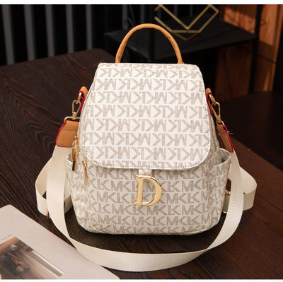 Naiste kaasaegne metallist kaunistusega ökonahast seljakott