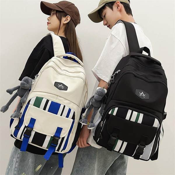 Νέο μοντέλο υφασμάτινο σακίδιο πλάτης με μπρελόκ