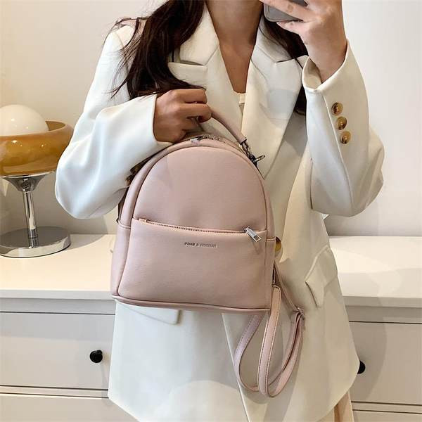 Γυναικείο casual σακίδιο πλάτης με φερμουάρ σε διάφορα χρώματα