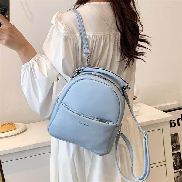 Γυναικείο casual σακίδιο πλάτης με φερμουάρ σε διάφορα χρώματα