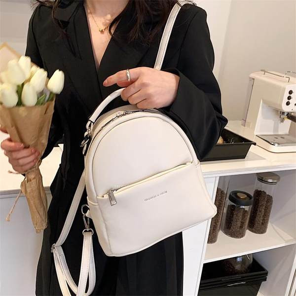 Γυναικείο casual σακίδιο πλάτης με φερμουάρ σε διάφορα χρώματα