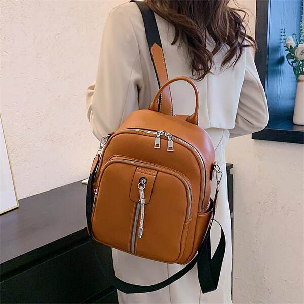 Γυναικείο σακίδιο πλάτης με μακρύ λουράκι σε διάφορα χρώματα