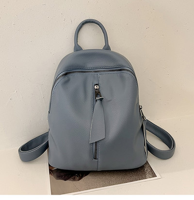 Įvairių spalvų laisvalaikio kuprinė su užtrauktuku