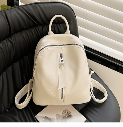 Įvairių spalvų laisvalaikio kuprinė su užtrauktuku