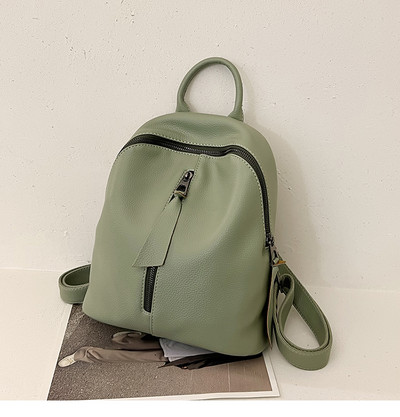 Įvairių spalvų laisvalaikio kuprinė su užtrauktuku