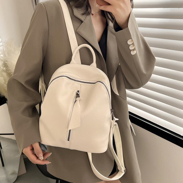 Įvairių spalvų laisvalaikio kuprinė su užtrauktuku