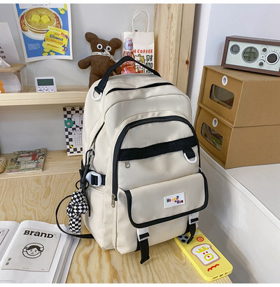 Moteriška kasdienė kelių spalvų kuprinė