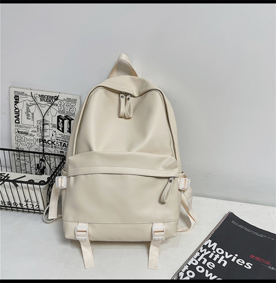 Alkalmi női műbőr cipzáras hátizsák