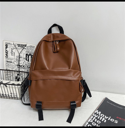 Alkalmi női műbőr cipzáras hátizsák