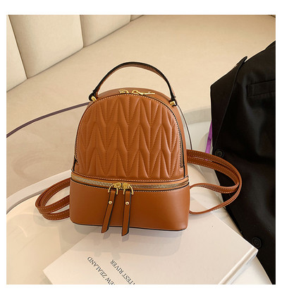 Maža moteriška eko odos kuprinė su užtrauktuku