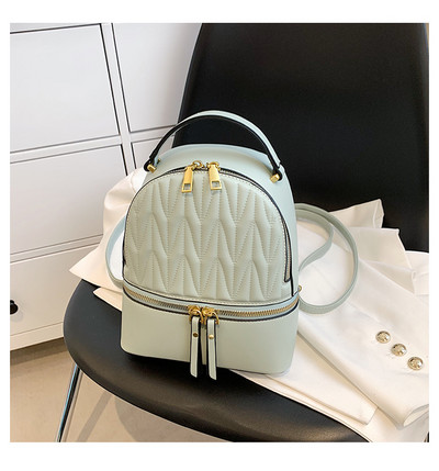 Maža moteriška eko odos kuprinė su užtrauktuku