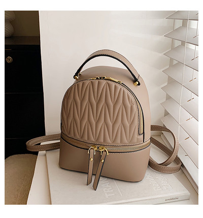 Maža moteriška eko odos kuprinė su užtrauktuku