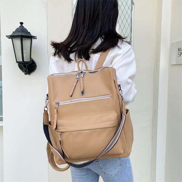 Νέο μοντέλο γυναικείο σακίδιο πλάτης από τεχνητό δέρμα - κατάλληλο για ταξίδια