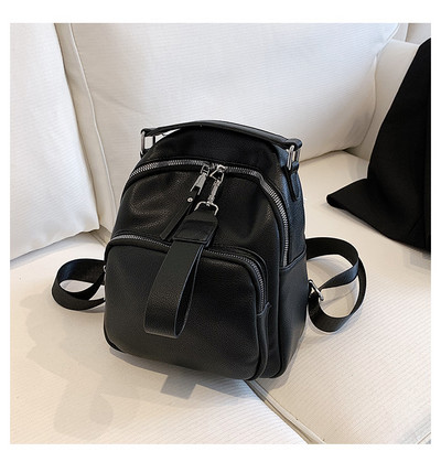 Uus mudel naiste nahast seljakott taskuga - mitut värvi