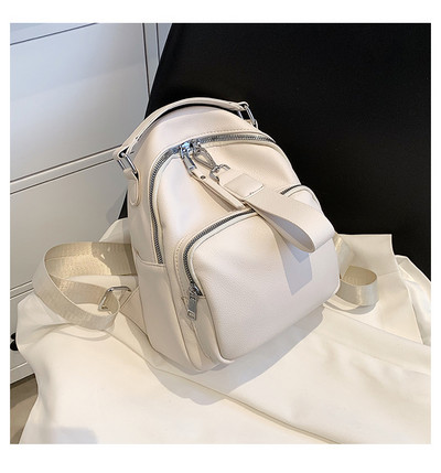 Uus mudel naiste nahast seljakott taskuga - mitut värvi