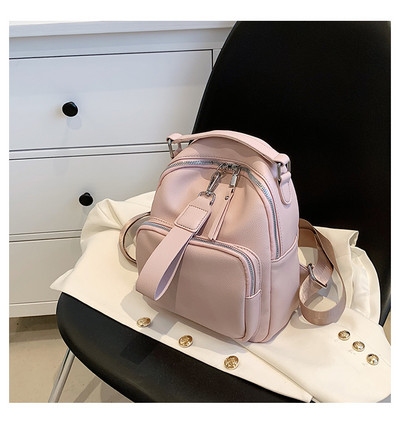 Uus mudel naiste nahast seljakott taskuga - mitut värvi