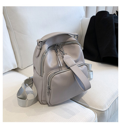 Uus mudel naiste nahast seljakott taskuga - mitut värvi