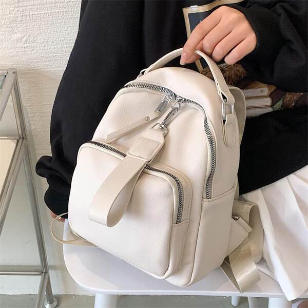 Uus mudel naiste nahast seljakott taskuga - mitut värvi