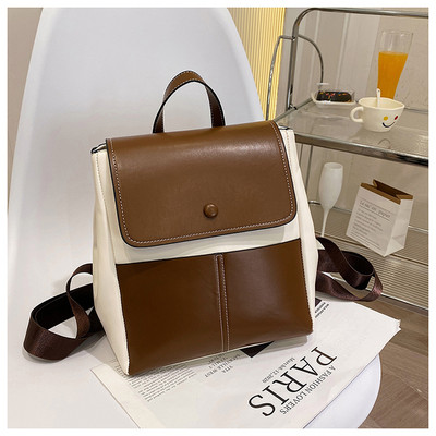 Νέο μοντέλο γυναικείο δερμάτινο σακίδιο πλάτης με ιμάντες ώμου