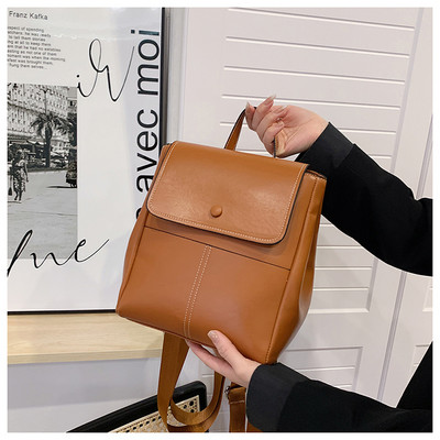 Νέο μοντέλο γυναικείο δερμάτινο σακίδιο πλάτης με ιμάντες ώμου