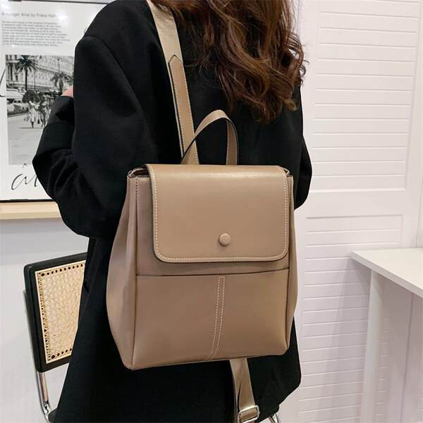 Νέο μοντέλο γυναικείο δερμάτινο σακίδιο πλάτης με ιμάντες ώμου